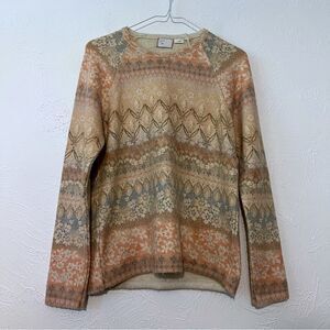 Postmark Anthropologie Garden Knit Pastel Floral Sweater S Small